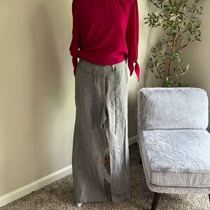 Alfani Linen Wide-Leg Trouser Pants NWT Size 14 / Size 16